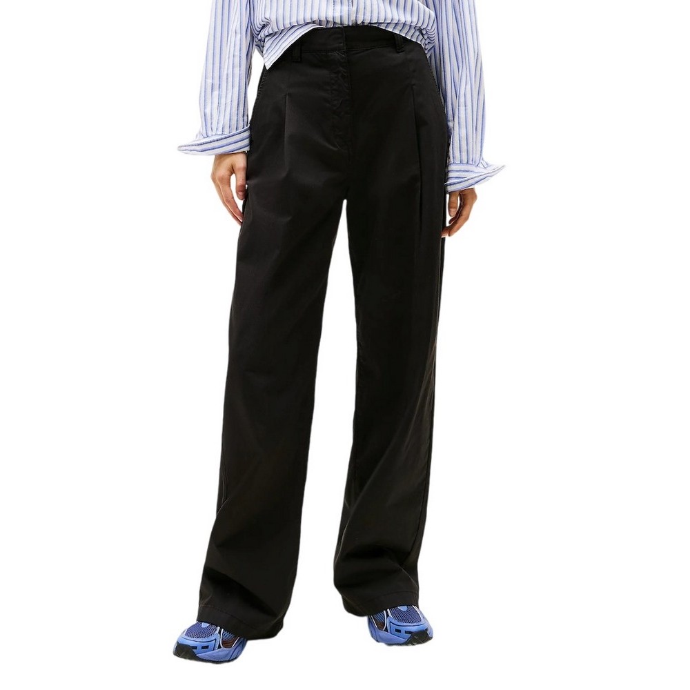 TOMMY JEANS  WIDE LEG CHINO ΠΑΝΤΕΛΟΝΙ ΓΥΝΑΙΚΕΙΟ BLACK