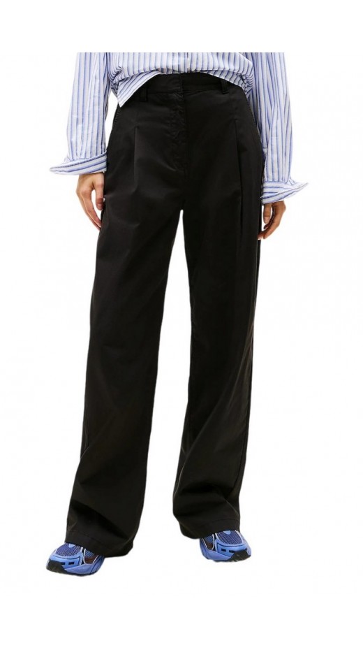 TOMMY JEANS  WIDE LEG CHINO ΠΑΝΤΕΛΟΝΙ ΓΥΝΑΙΚΕΙΟ BLACK