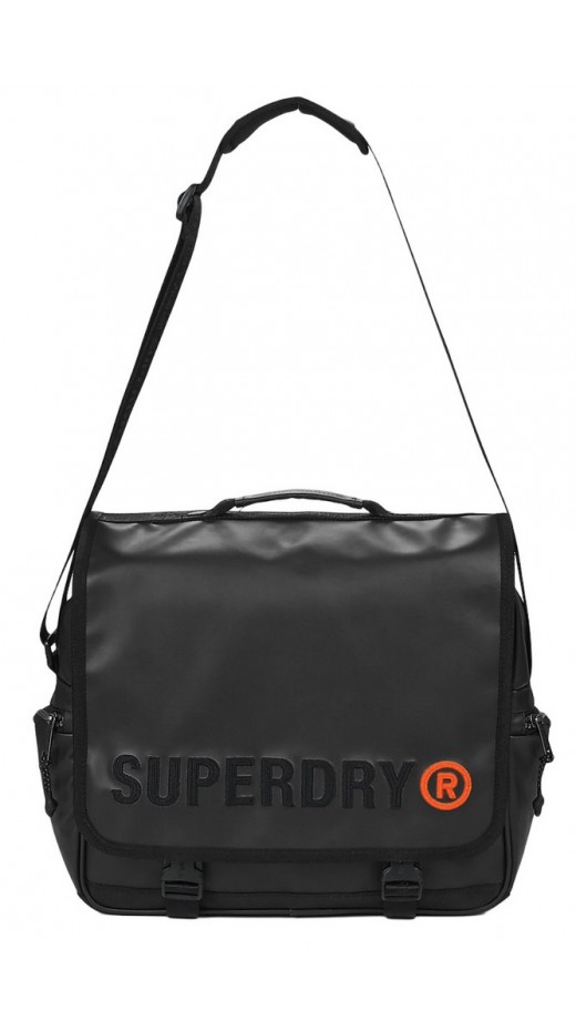 SUPERDRY D1 SDNA TARP RECORD BAG UNISEX ΤΣΑΝΤΑ BLACK