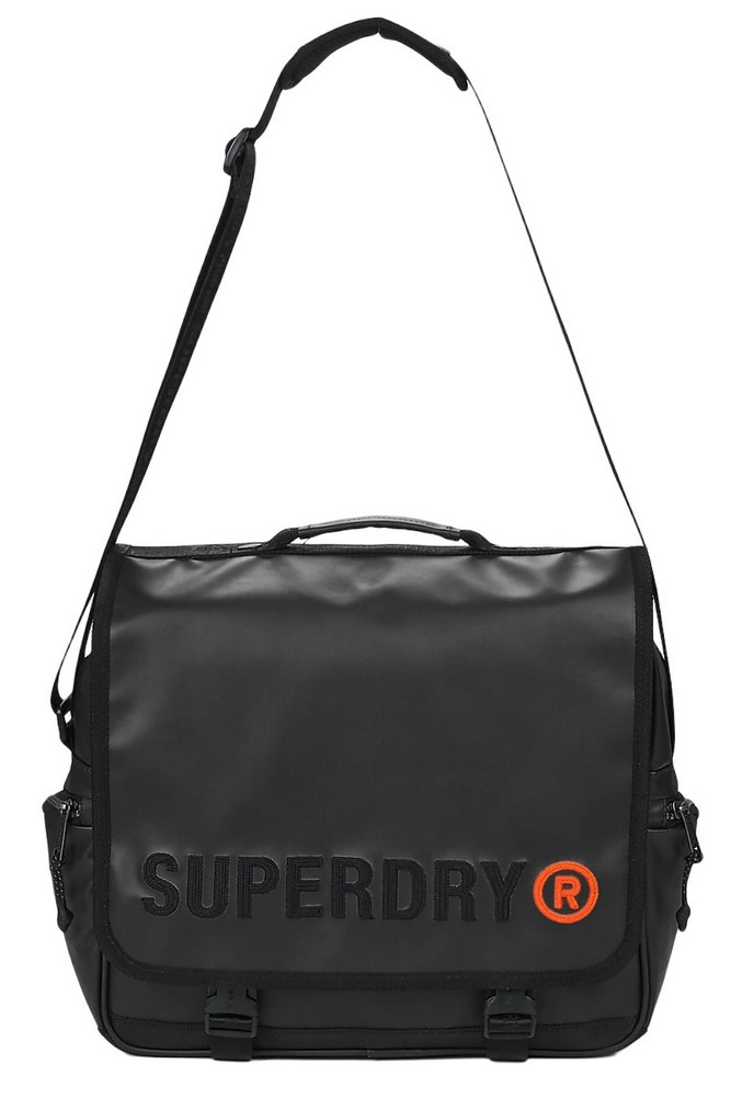 SUPERDRY D1 SDNA TARP RECORD BAG UNISEX ΤΣΑΝΤΑ BLACK