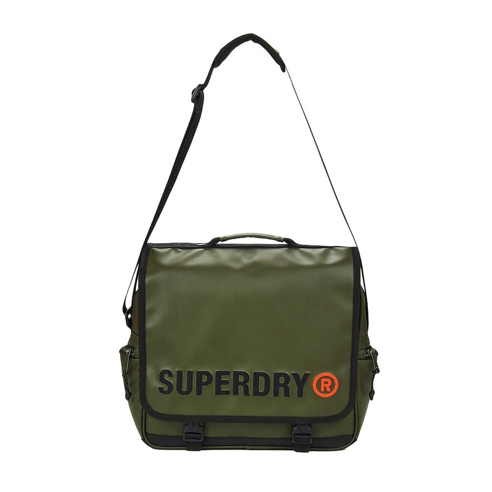 SUPERDRY D1 SDNA TARP RECORD BAG UNISEX ΤΣΑΝΤΑ OLIVE