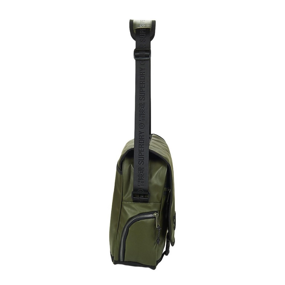 SUPERDRY D1 SDNA TARP RECORD BAG UNISEX ΤΣΑΝΤΑ OLIVE