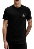 TOMMY JEANS REG SIGN BACKPRINT  T EXT  T-SHIRT ΜΠΛΟΥΖΑ ΑΝΔΡΙΚΗ BLACK