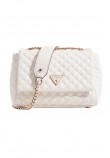 GUESS EVERLEE CONVERTIBLE XBODY FLAP ΤΣΑΝΤΑ ΓΥΝΑΙΚΕΙΑ OFF WHITE