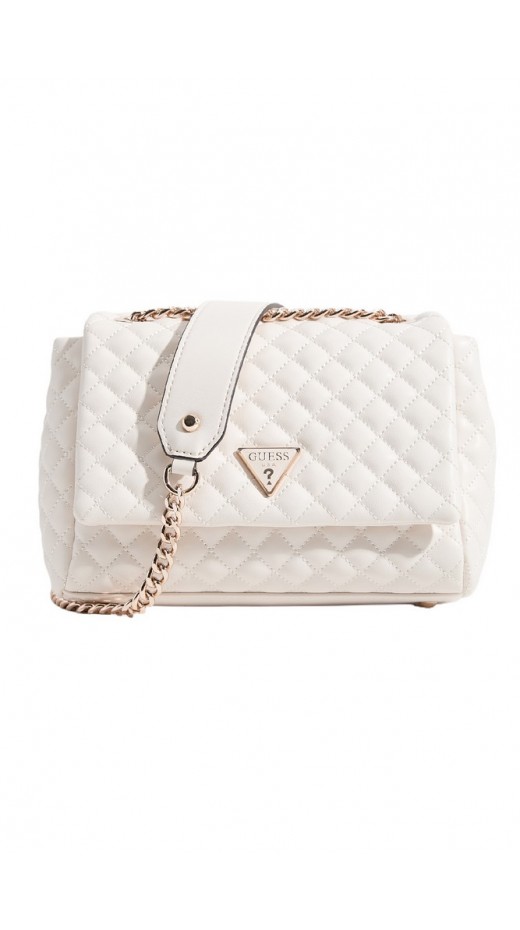 GUESS EVERLEE CONVERTIBLE XBODY FLAP ΤΣΑΝΤΑ ΓΥΝΑΙΚΕΙΑ OFF WHITE