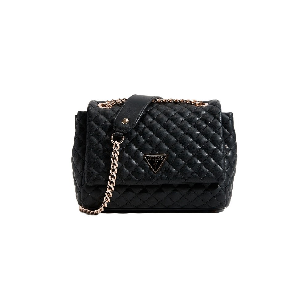 GUESS EVERLEE CONVERTIBLE XBODY FLAP ΤΣΑΝΤΑ ΓΥΝΑΙΚΕΙΑ BLACK