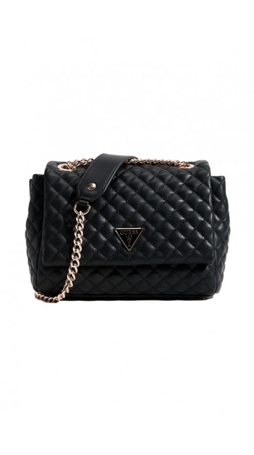 GUESS EVERLEE CONVERTIBLE XBODY FLAP ΤΣΑΝΤΑ ΓΥΝΑΙΚΕΙΑ BLACK