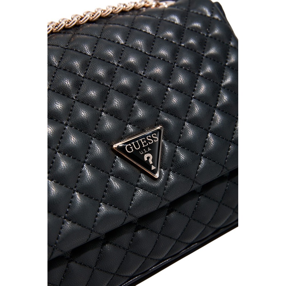 GUESS EVERLEE CONVERTIBLE XBODY FLAP ΤΣΑΝΤΑ ΓΥΝΑΙΚΕΙΑ BLACK