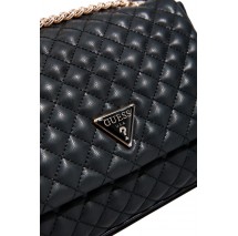 GUESS EVERLEE CONVERTIBLE XBODY FLAP ΤΣΑΝΤΑ ΓΥΝΑΙΚΕΙΑ BLACK
