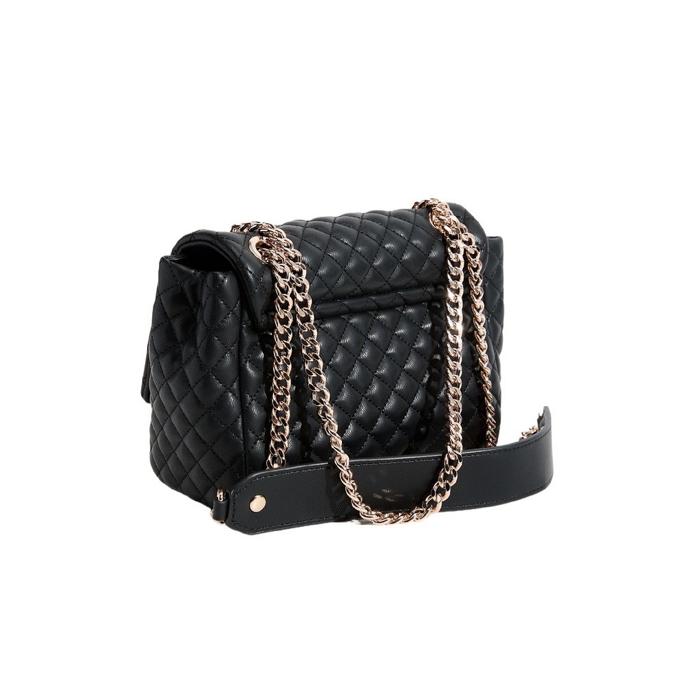 GUESS EVERLEE CONVERTIBLE XBODY FLAP ΤΣΑΝΤΑ ΓΥΝΑΙΚΕΙΑ BLACK
