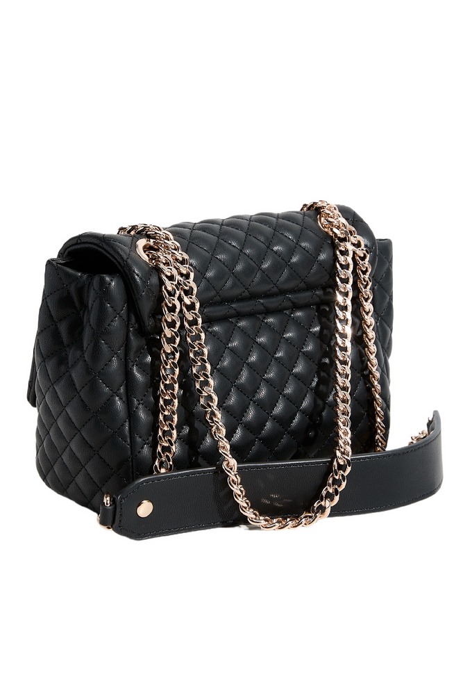 GUESS EVERLEE CONVERTIBLE XBODY FLAP ΤΣΑΝΤΑ ΓΥΝΑΙΚΕΙΑ BLACK