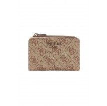 GUESS LAUREL II SLG ZIP ARND CRD CSE ΠΟΡΤΟΦΟΛΙ ΓΥΝΑΙΚΕΙΟ LATTE