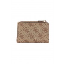GUESS LAUREL II SLG ZIP ARND CRD CSE ΠΟΡΤΟΦΟΛΙ ΓΥΝΑΙΚΕΙΟ LATTE