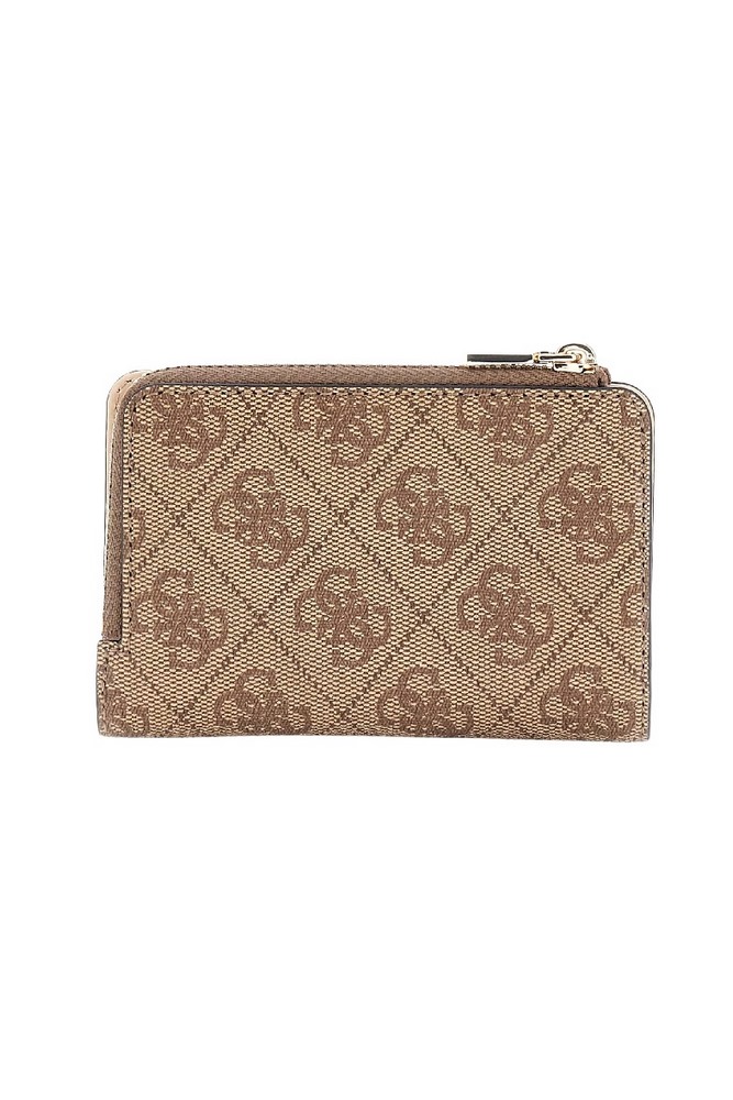 GUESS LAUREL II SLG ZIP ARND CRD CSE ΠΟΡΤΟΦΟΛΙ ΓΥΝΑΙΚΕΙΟ LATTE