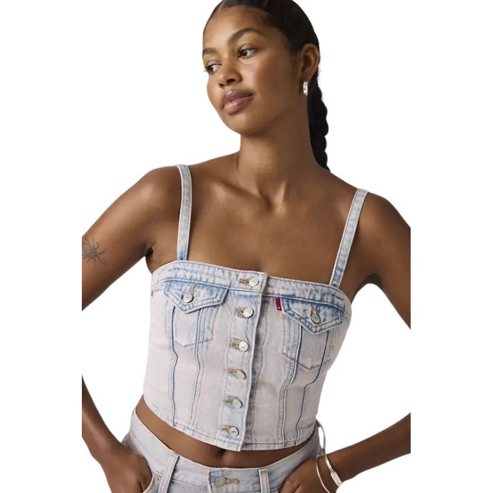 LEVIS® STRETCH DENIM TUBE ΤΟΠ ΓΥΝΑΙΚΕΙΟ LIGHT DENIM