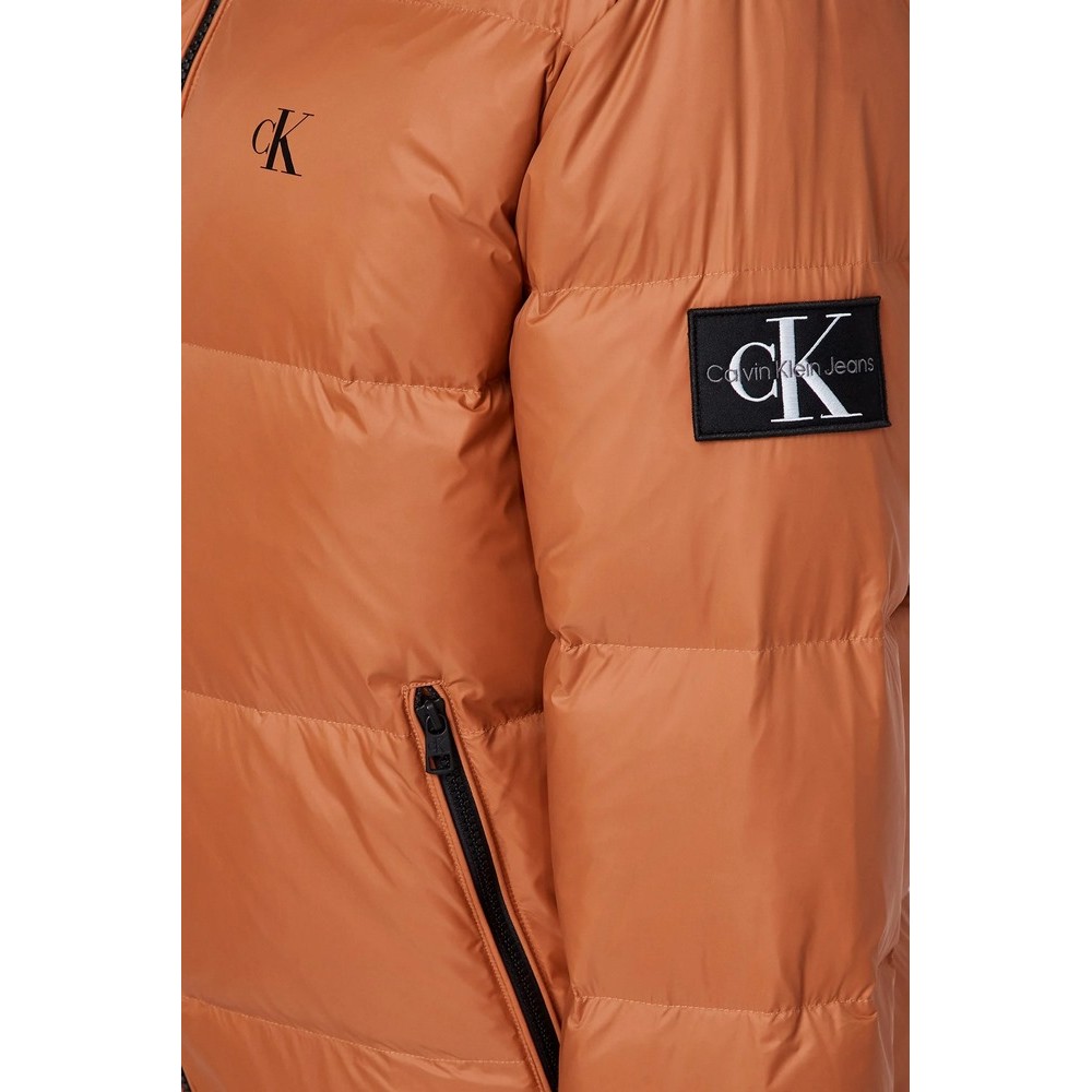 CALVIN KLEIN JEANS ESSENTIALS DOWN JACKET ΜΠΟΥΦΑΝ ΑΝΔΡΙΚΟ ORANGE