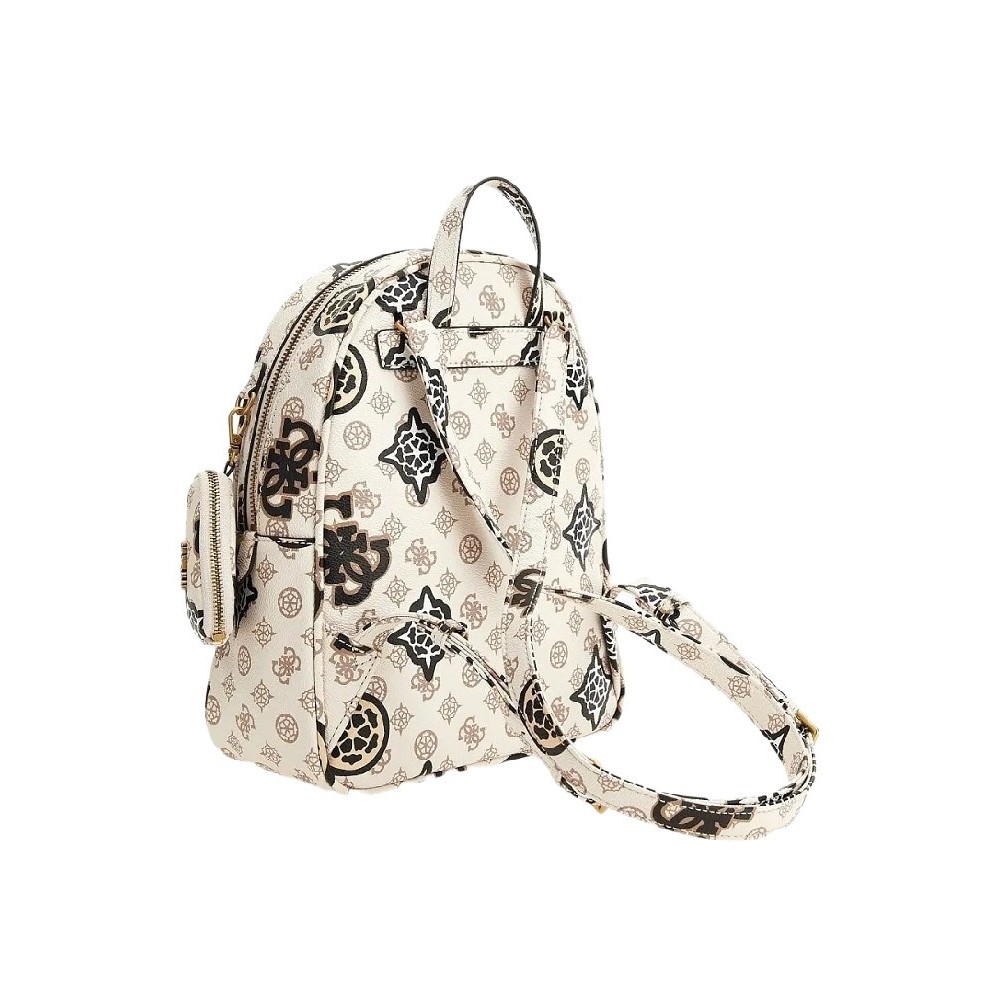 GUESS HOUSE PARTY LARGE BACKPACK ΤΣΑΝΤΑ ΓΥΝΑΙΚΕΙΑ ECRU