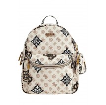 GUESS HOUSE PARTY LARGE BACKPACK ΤΣΑΝΤΑ ΓΥΝΑΙΚΕΙΑ ECRU