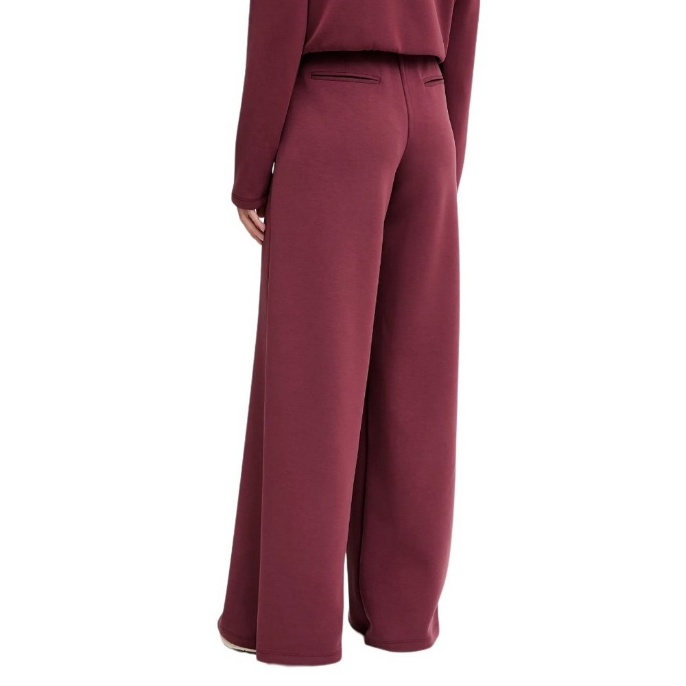 GUESS OLYMPE WIDE LEG PANTS ΠΑΝΤΕΛΟΝΙ ΦΟΡΜΑ ΓΥΝΑΙΚΕΙΟ BORDEAUX