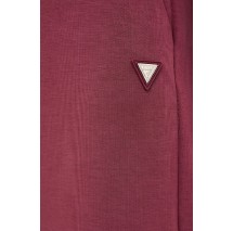 GUESS OLYMPE WIDE LEG PANTS ΠΑΝΤΕΛΟΝΙ ΦΟΡΜΑ ΓΥΝΑΙΚΕΙΟ BORDEAUX