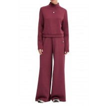 GUESS OLYMPE WIDE LEG PANTS ΠΑΝΤΕΛΟΝΙ ΦΟΡΜΑ ΓΥΝΑΙΚΕΙΟ BORDEAUX