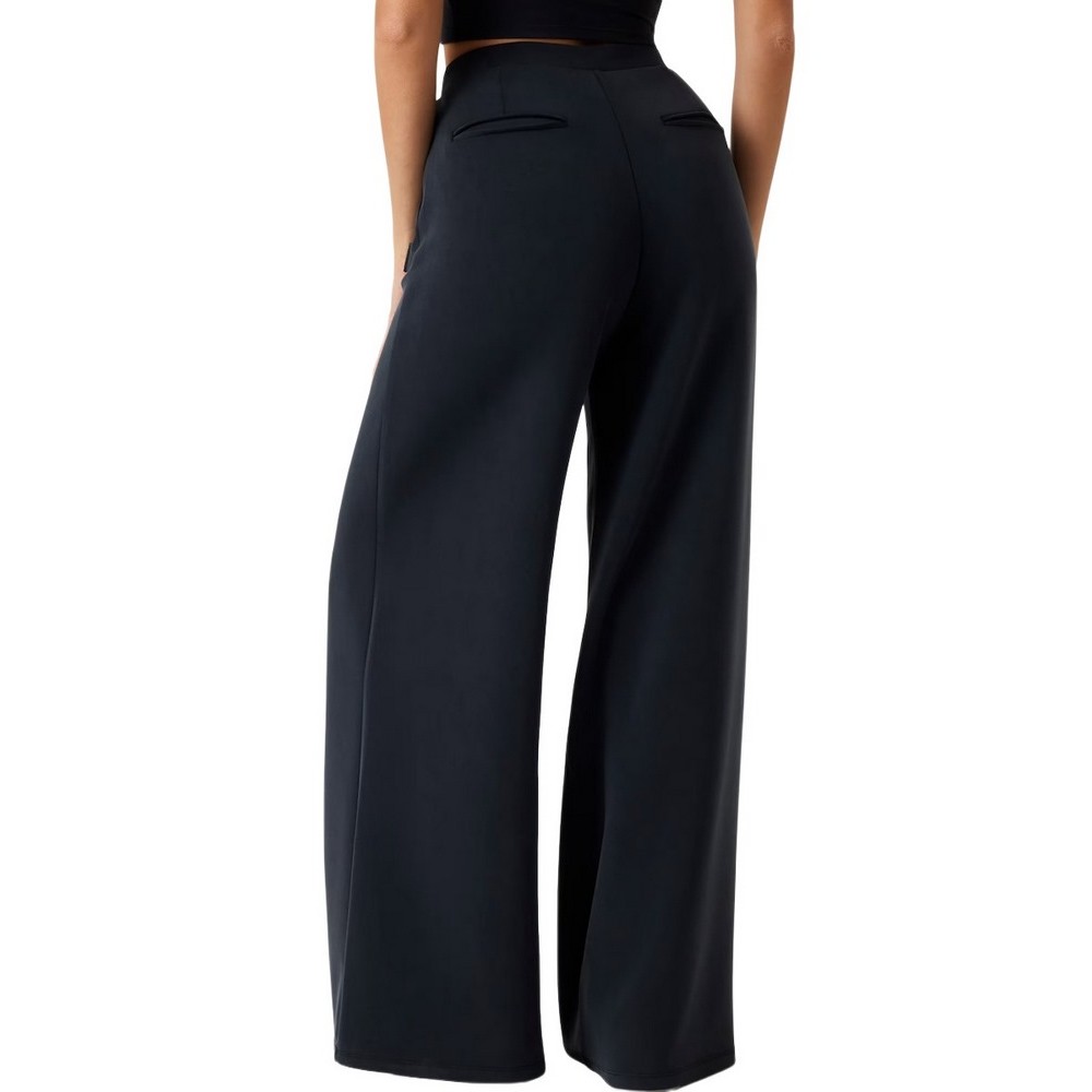GUESS OLYMPE WIDE LEG PANTS ΠΑΝΤΕΛΟΝΙ ΦΟΡΜΑ ΓΥΝΑΙΚΕΙΟ BLACK