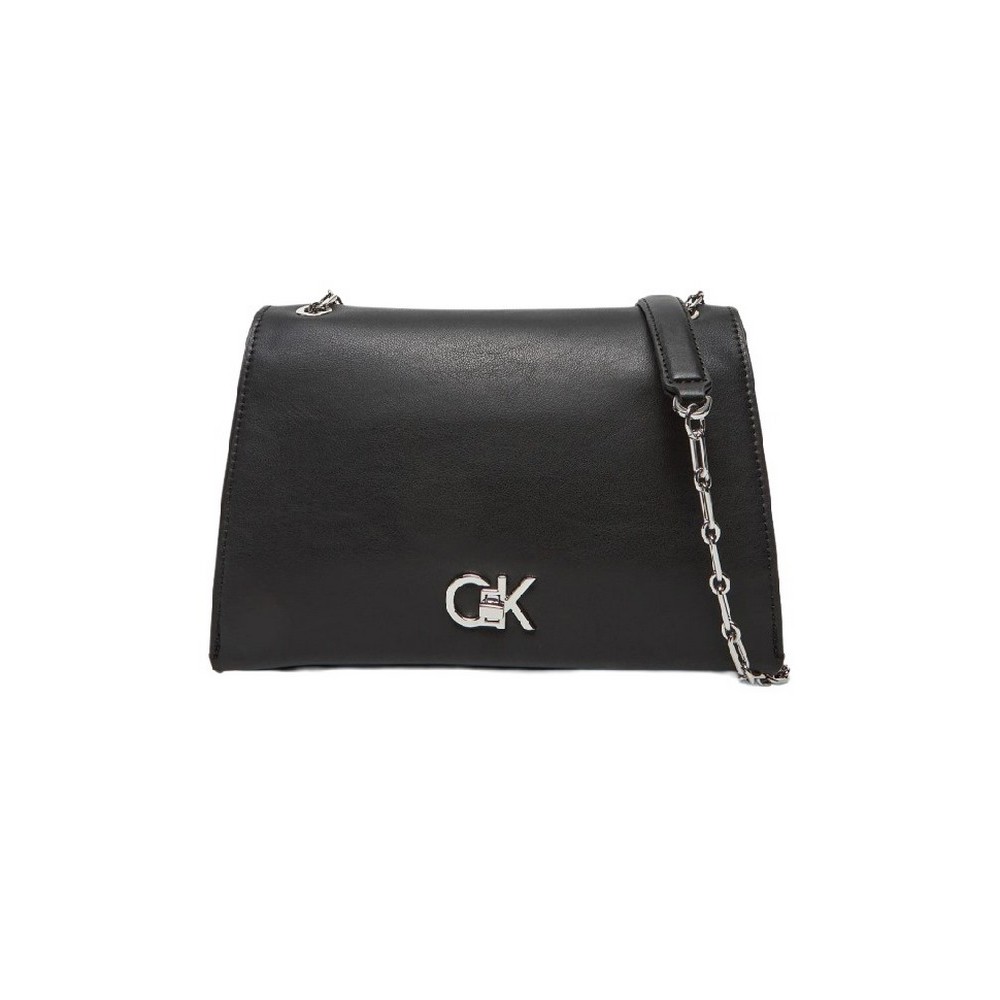 CALVIN KLEIN  RE LOCK MEDIUM CHAIN ΤΣΑΝΤΑ ΓΥΝΑΙΚΕΙΑ BLACK