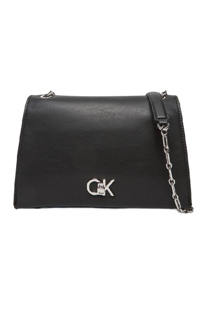 CALVIN KLEIN  RE LOCK MEDIUM CHAIN ΤΣΑΝΤΑ ΓΥΝΑΙΚΕΙΑ BLACK
