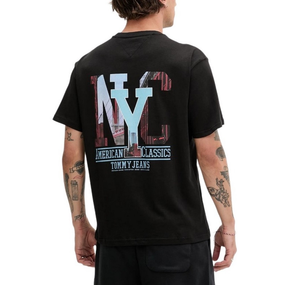 TOMMY JEANS RLX NOVELTY GRAPHIC 3 T-SHIRT ΜΠΛΟΥΖΑ ΑΝΔΡΙΚΗ BLACK