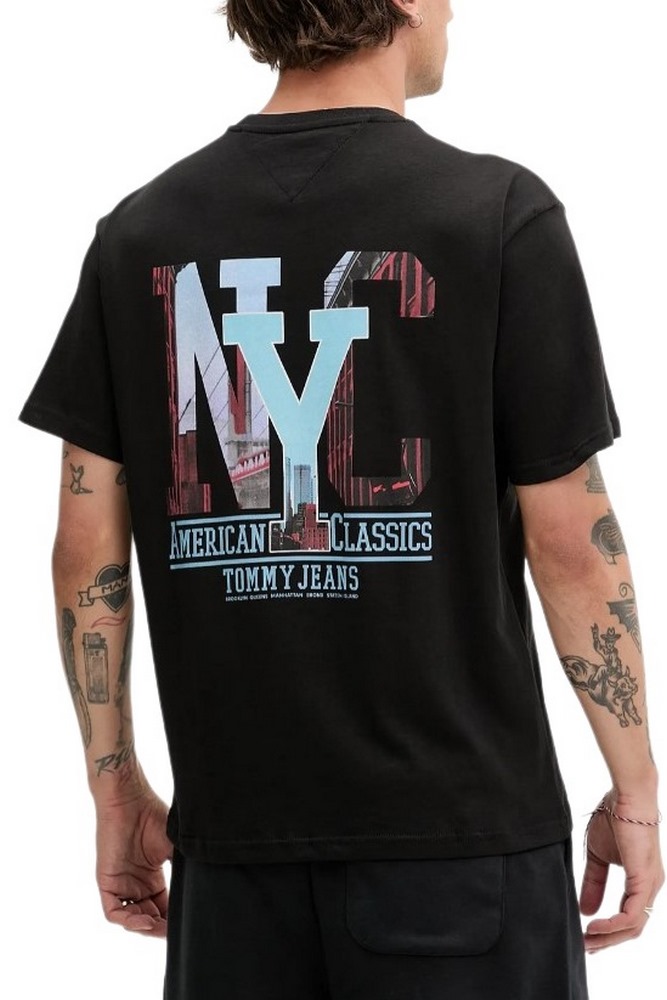 TOMMY JEANS RLX NOVELTY GRAPHIC 3 T-SHIRT ΜΠΛΟΥΖΑ ΑΝΔΡΙΚΗ BLACK