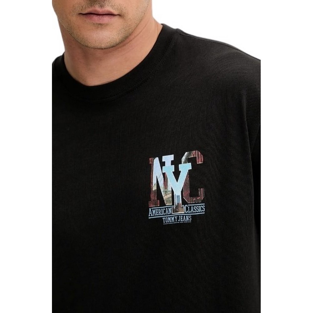 TOMMY JEANS RLX NOVELTY GRAPHIC 3 T-SHIRT ΜΠΛΟΥΖΑ ΑΝΔΡΙΚΗ BLACK