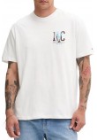 TOMMY JEANS RLX NOVELTY GRAPHIC 3 T-SHIRT ΜΠΛΟΥΖΑ ΑΝΔΡΙΚΗ OFF WHITE