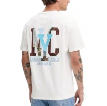 TOMMY JEANS RLX NOVELTY GRAPHIC 3 T-SHIRT ΜΠΛΟΥΖΑ ΑΝΔΡΙΚΗ OFF WHITE