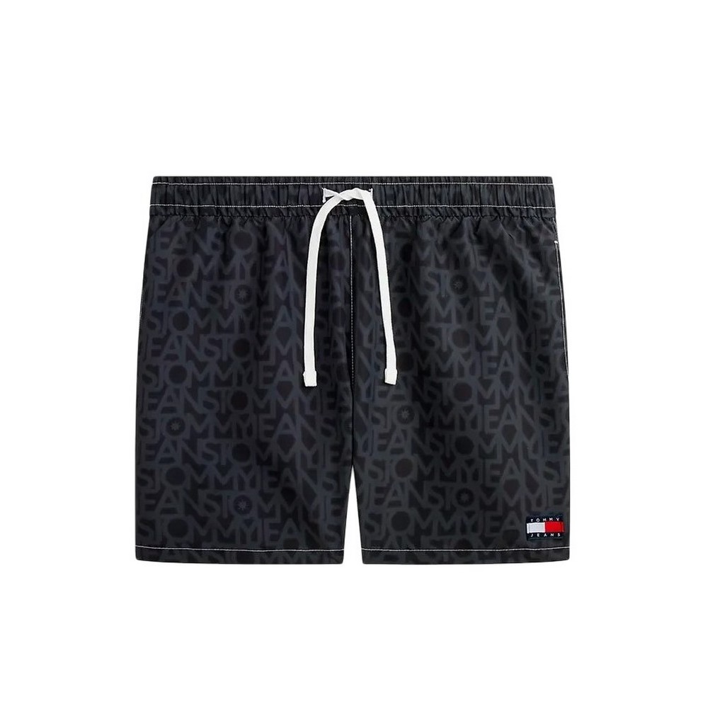 TOMMY JEANS MEDIUM DRAWSTRING AOP ΜΑΓΙΟ ΑΝΔΡΙΚΟ BLACK/GREY