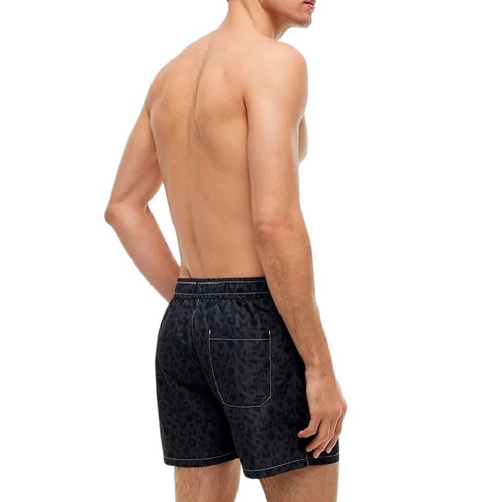 TOMMY JEANS MEDIUM DRAWSTRING AOP ΜΑΓΙΟ ΑΝΔΡΙΚΟ BLACK/GREY