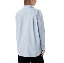 CALVIN KLEIN JEANS POPLIN RELAXED SHIRT ΠΟΥΚΑΜΙΣΟ ΓΥΝΑΙΚΕΙΟ CIEL