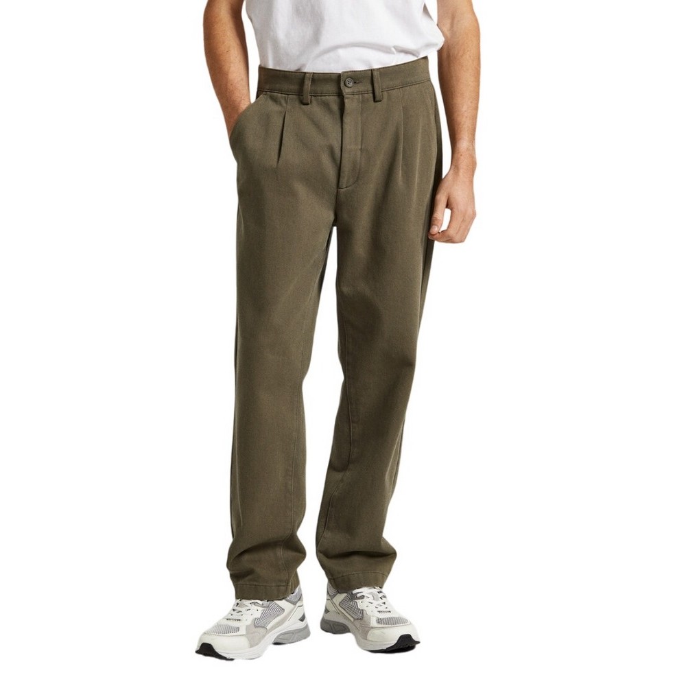 PEPE JEANS RELAXED STRAIGHT CHINO ΠΑΝΤΕΛΟΝΙ ΑΝΔΡΙΚΟ GREEN