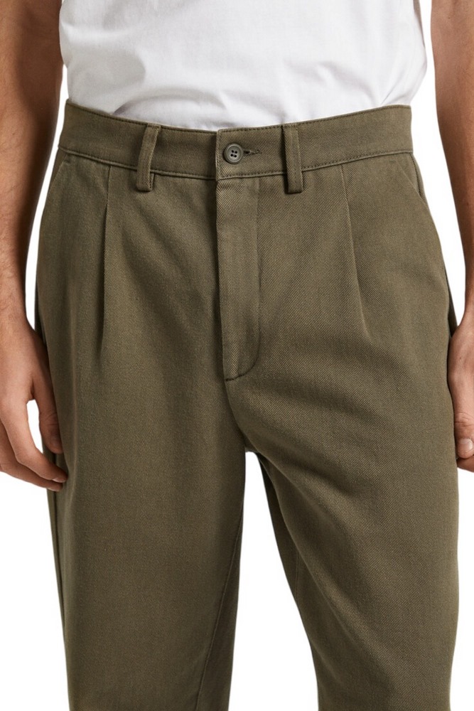 PEPE JEANS RELAXED STRAIGHT CHINO ΠΑΝΤΕΛΟΝΙ ΑΝΔΡΙΚΟ GREEN