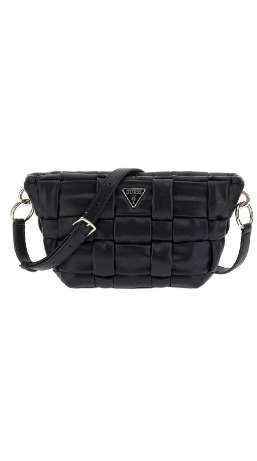 GUESS MARION TOP ZIP SHOULDER BAG ΤΣΑΝΤΑ ΓΥΝΑΙΚΕΙΑ BLACK