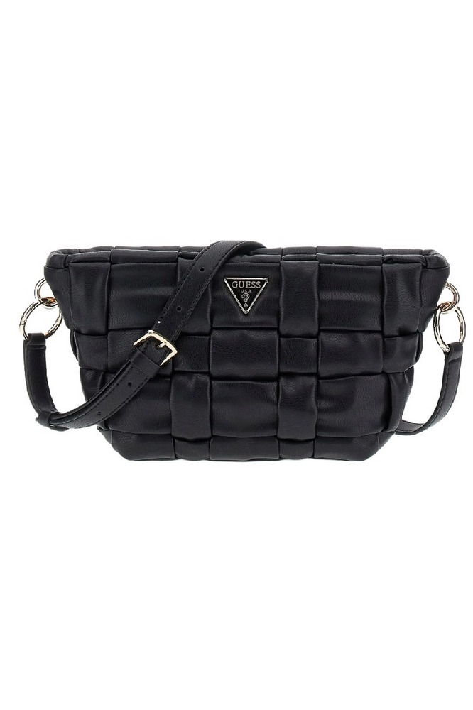 GUESS MARION TOP ZIP SHOULDER BAG ΤΣΑΝΤΑ ΓΥΝΑΙΚΕΙΑ BLACK