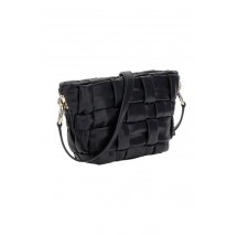 GUESS MARION TOP ZIP SHOULDER BAG ΤΣΑΝΤΑ ΓΥΝΑΙΚΕΙΑ BLACK