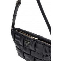 GUESS MARION TOP ZIP SHOULDER BAG ΤΣΑΝΤΑ ΓΥΝΑΙΚΕΙΑ BLACK