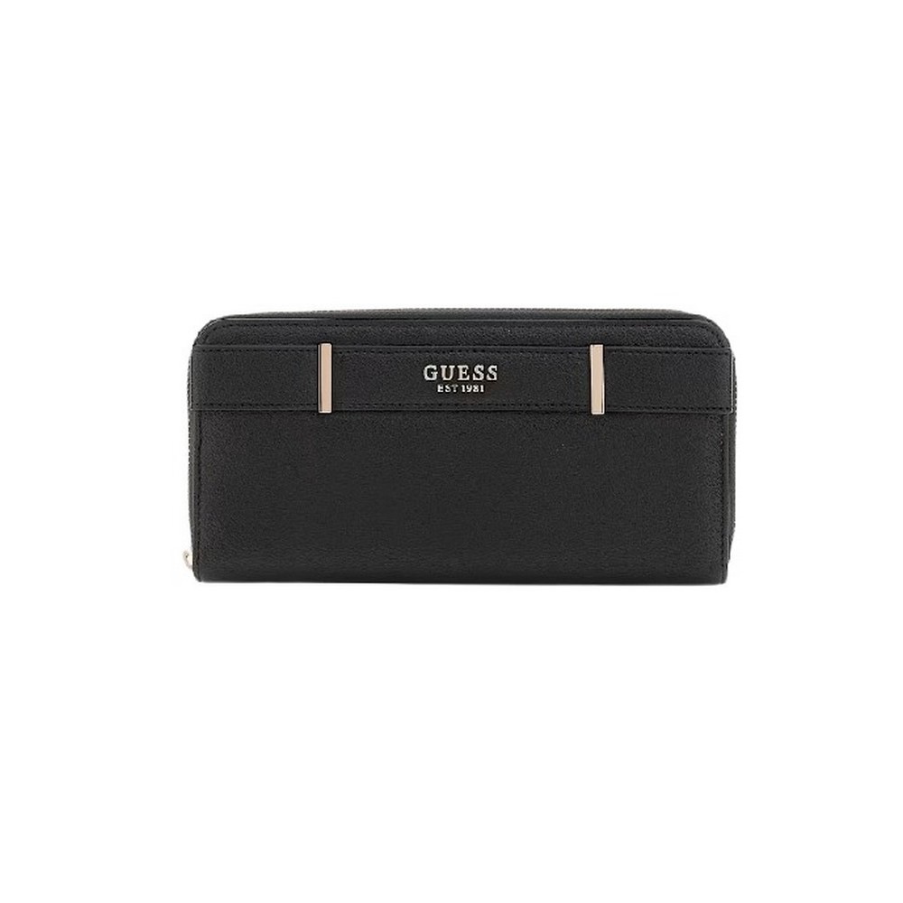GUESS ANADELA SLG LARGE ZIP AROUND ΠΟΡΤΟΦΟΛΙ ΓΥΝΑΙΚΕΙΟ BLACK