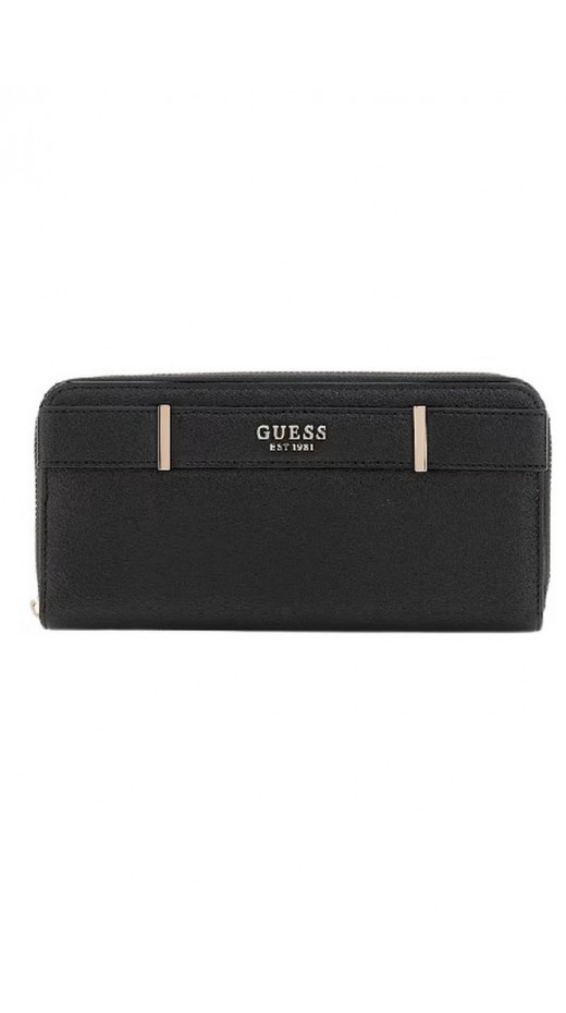 GUESS ANADELA SLG LARGE ZIP AROUND ΠΟΡΤΟΦΟΛΙ ΓΥΝΑΙΚΕΙΟ BLACK
