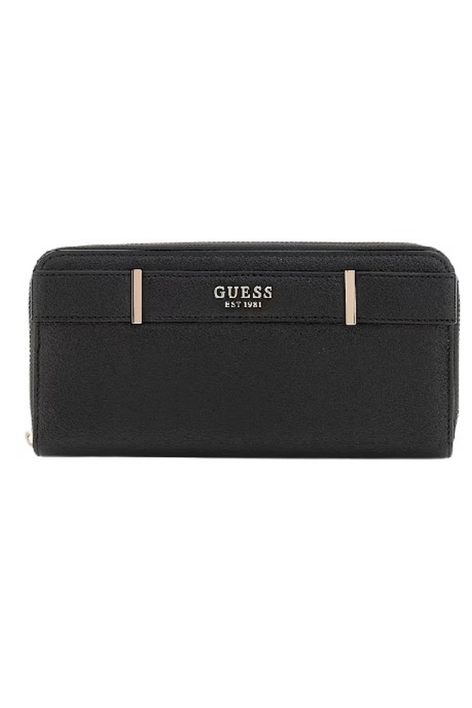 GUESS ANADELA SLG LARGE ZIP AROUND ΠΟΡΤΟΦΟΛΙ ΓΥΝΑΙΚΕΙΟ BLACK