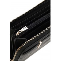 GUESS ANADELA SLG LARGE ZIP AROUND ΠΟΡΤΟΦΟΛΙ ΓΥΝΑΙΚΕΙΟ BLACK