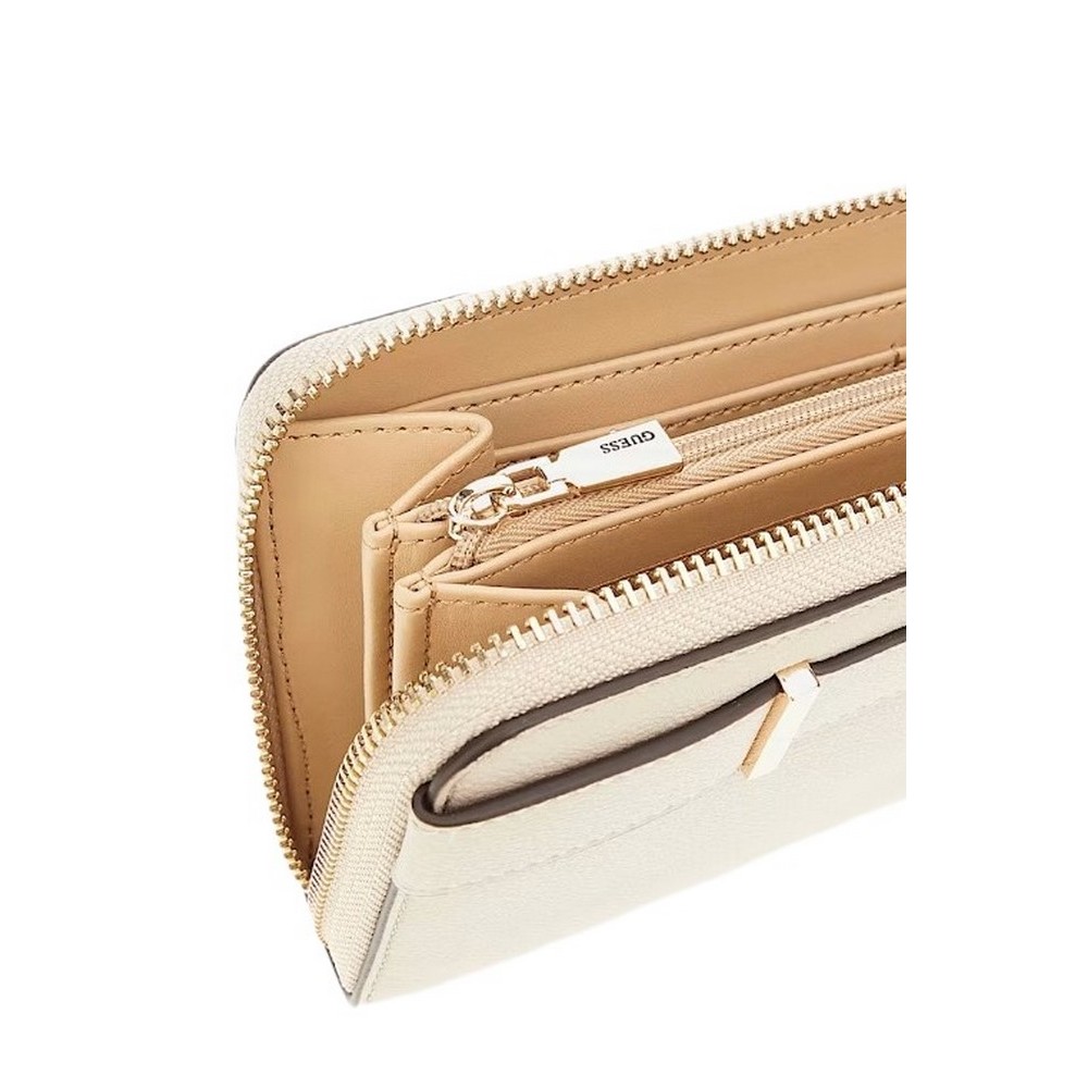 GUESS ANADELA SLG LARGE ZIP AROUND ΠΟΡΤΟΦΟΛΙ ΓΥΝΑΙΚΕΙΟ TAUPE