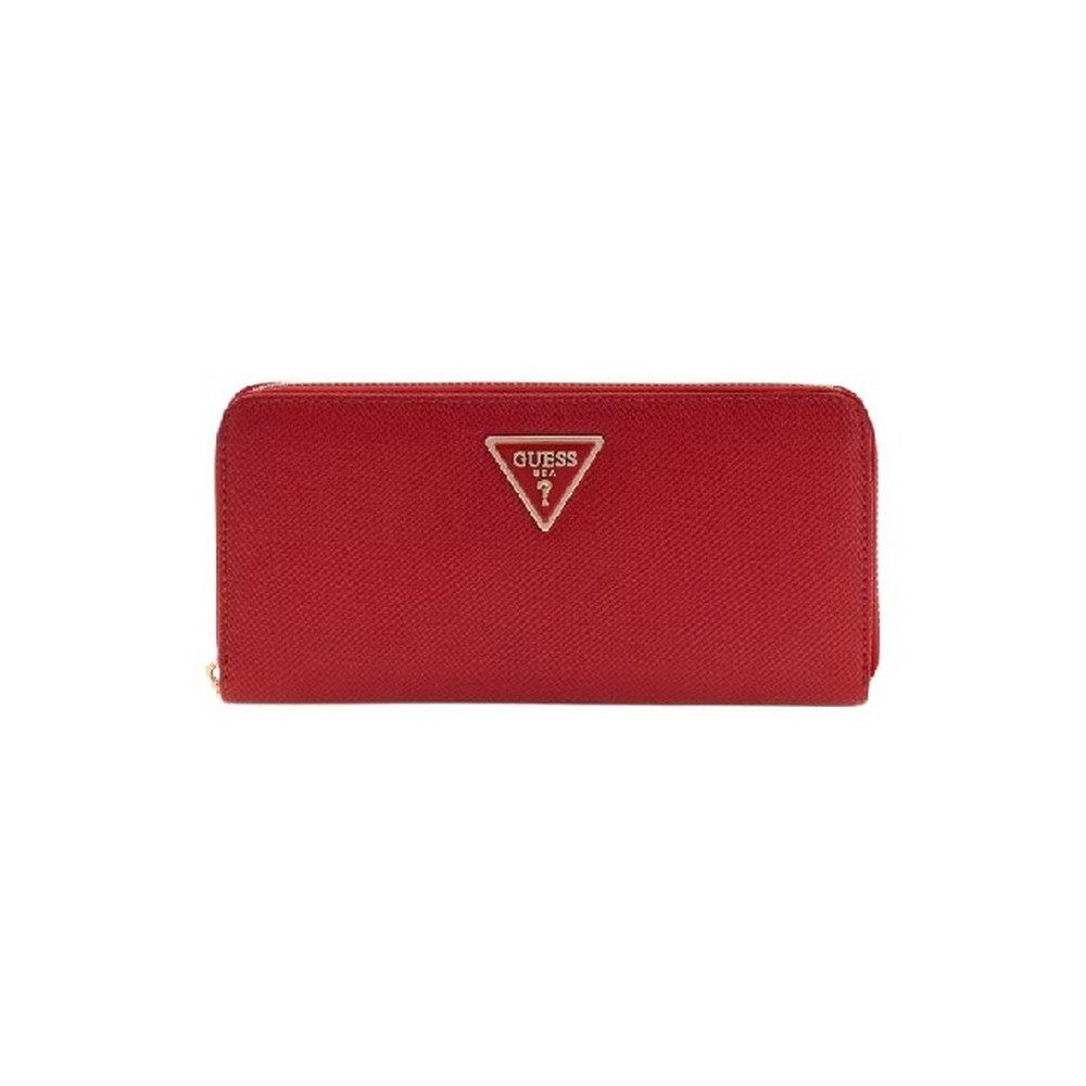 GUESS LAUREL II SLG LARGE ZIP AROUND ΠΟΡΤΟΦΟΛΙ ΓΥΝΑΙΚΕΙΟ RED