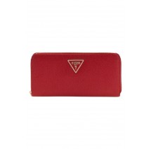 GUESS LAUREL II SLG LARGE ZIP AROUND ΠΟΡΤΟΦΟΛΙ ΓΥΝΑΙΚΕΙΟ RED