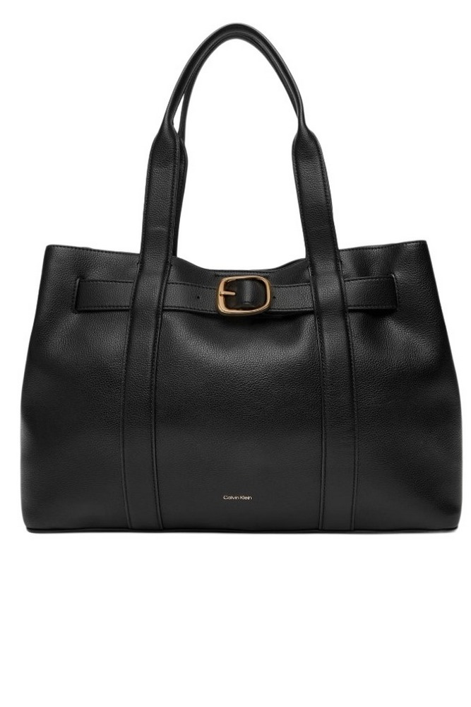 CALVIN KLEIN BUCKLE MEDIUM TOTE ΤΣΑΝΤΑ ΓΥΝΑΙΚΕΙΑ BLACK